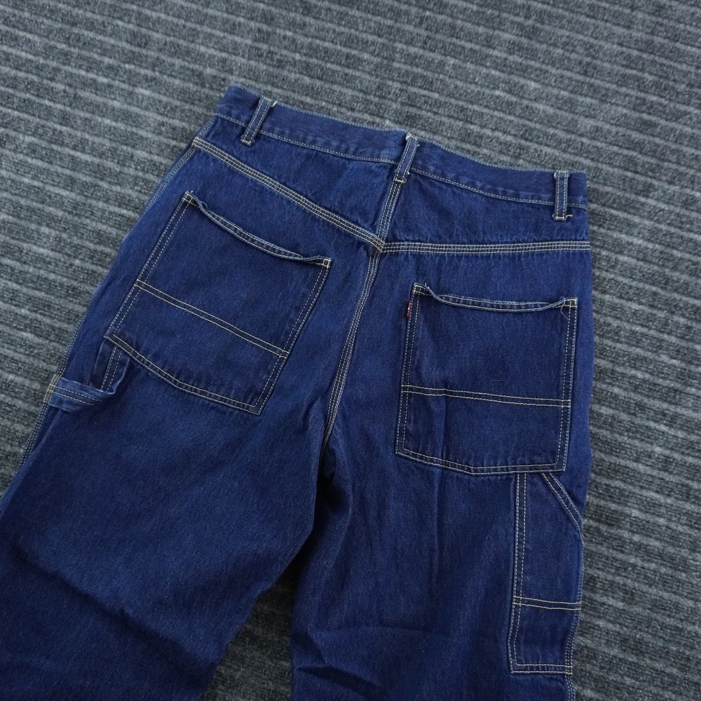 Levi's Carpenter Jeans Mens 34x30 Dark Wash Blue Utility Workwear Straight Leg‎